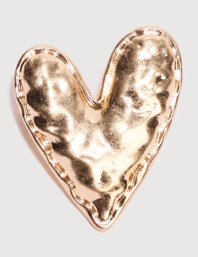 Broche couleur or femme