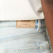 Jeans large 5 poches denim snow bleach homme