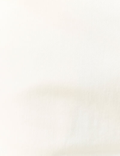 Jeans straight taille tapered denim blanc homme