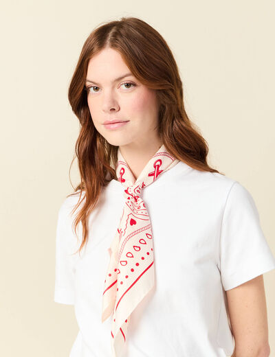 Foulard rouge femme