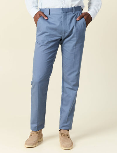 Pantalon chino bleu foncé homme