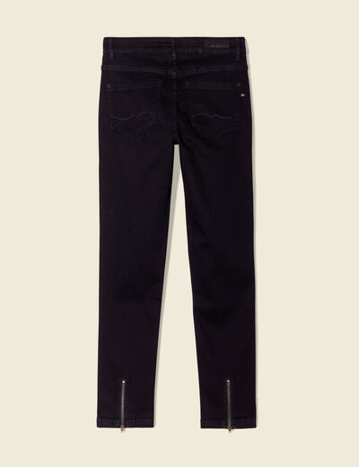 Jeans slim éco-responsable denim noir femme