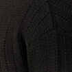 Pull manches longues col rond noir homme