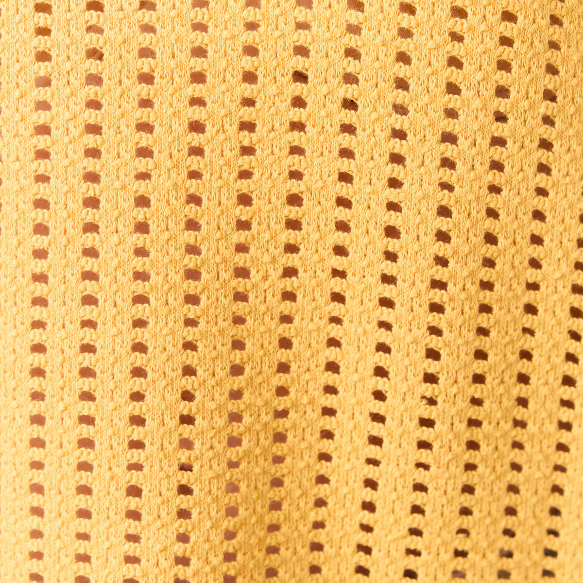 Débardeur sans manches ajouré jaune femme