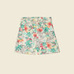 Short droite taille haute blanc femme