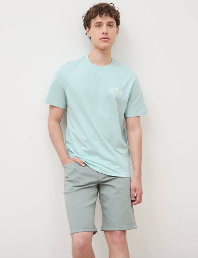 Bermuda vert clair homme