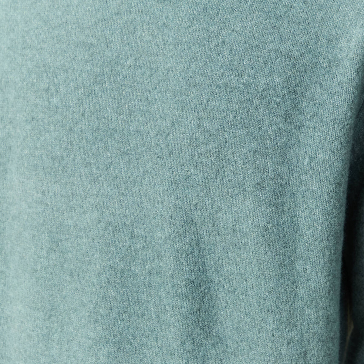 Pull manches longues col rond bleu gris homme