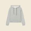Sweat à capuche gris femme