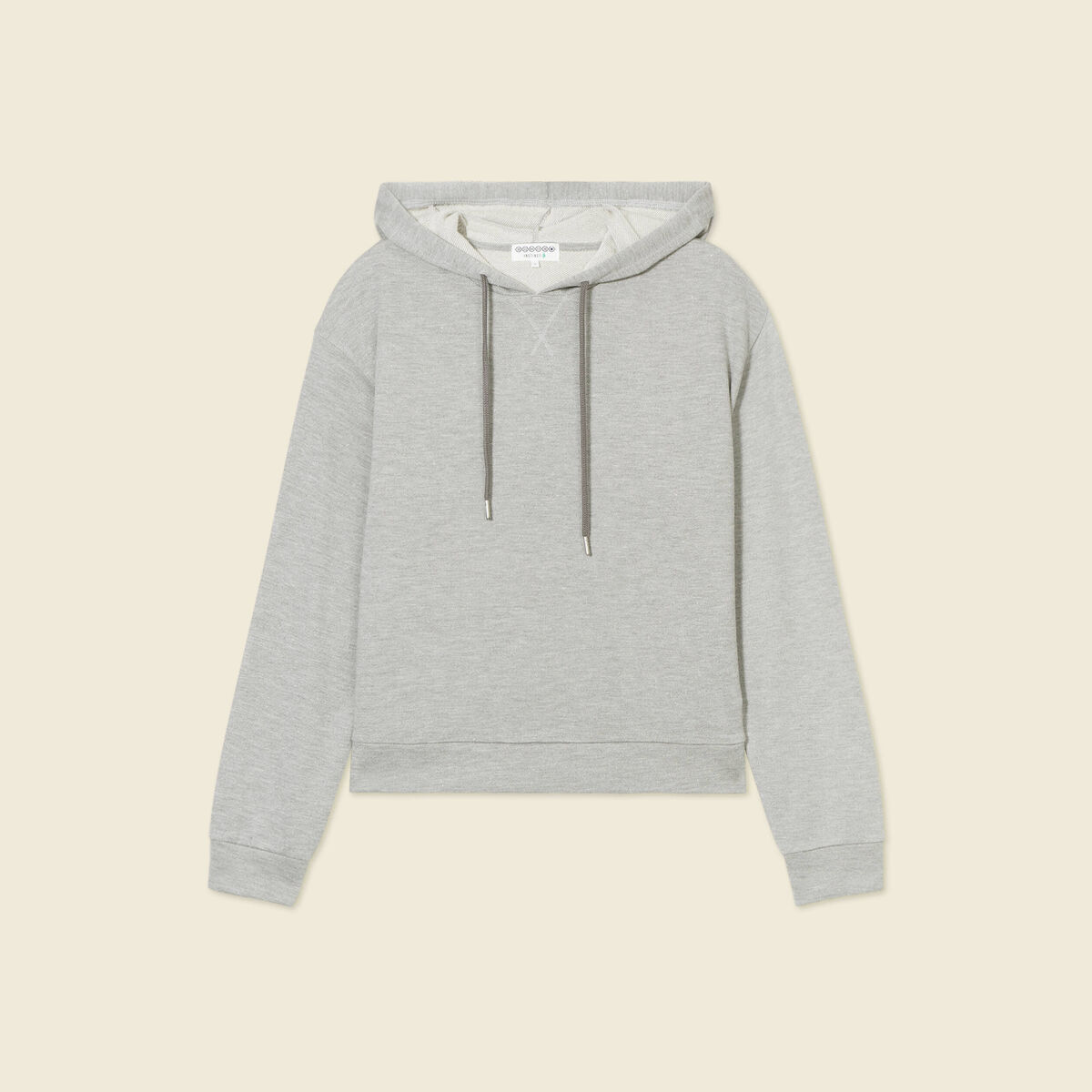Sweat à capuche gris femme