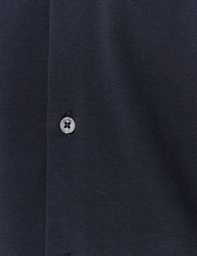 Chemise manches longues bleu marine homme