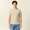 T-shirt éco-responsable beige homme
