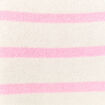 Pull col rond manches longues broderie rose clair femme