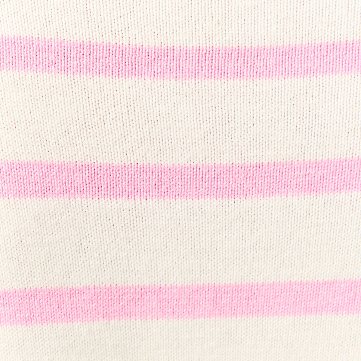 Pull col rond manches longues broderie rose clair femme