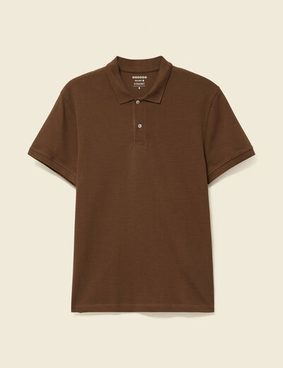 Polo éco-responsable marron homme