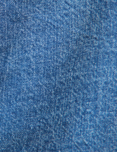 Top col rond sans manches denim used femme