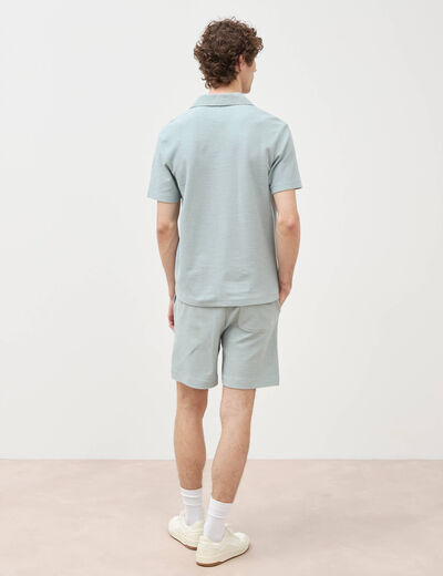 Polo manches courtes vert clair homme