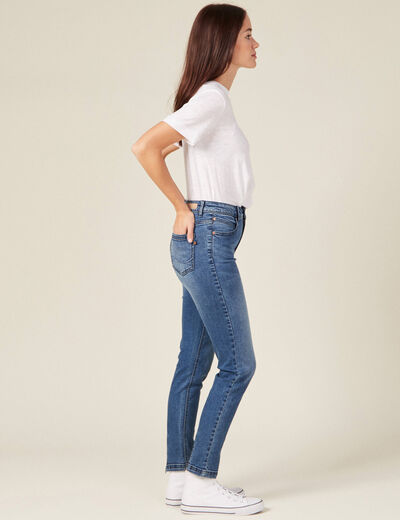 Jeans slim éco-responsable denim stone femme
