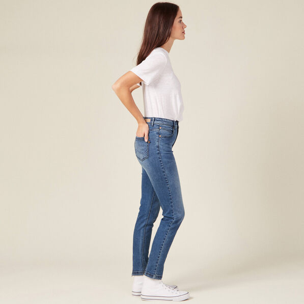 Jeans slim éco-responsable denim stone femme