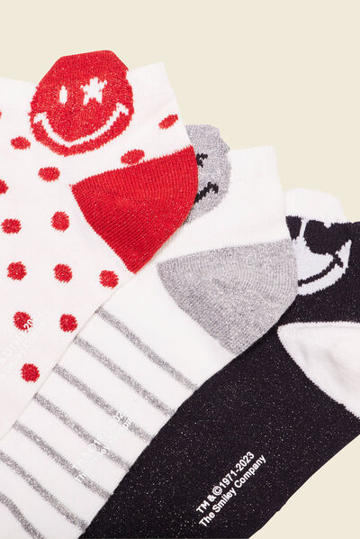Lot 3 chaussettes SmileyWorld multicolore femme