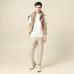 Chino coupe droite longueur 32 beige homme