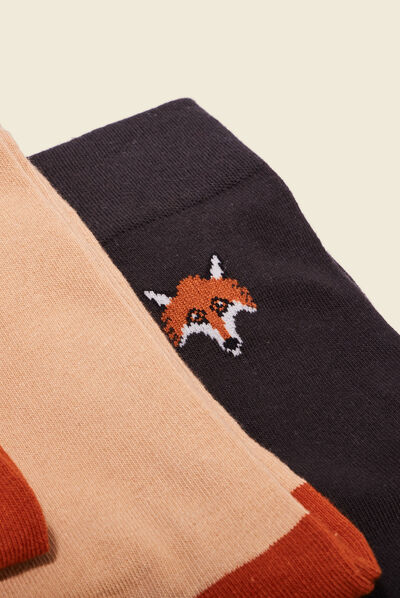 Lot 4 paires chaussettes multicolore homme