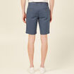Bermuda droit éco-responsable bleu gris homme