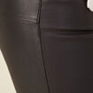 Pantalon skinny enduit push up denim noir enduit femme