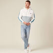 Sweat éco-responsable bleu gris homme