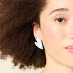 Boucles d'oreilles clous bleu ciel femme