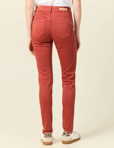 Pantalon Audrey - skinny push up orange foncé femme