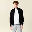 Gilet manches longues zippé noir homme