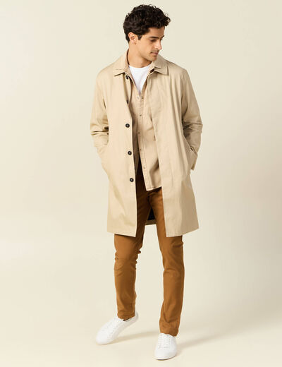 Pantalon slim Instinct chino marron homme