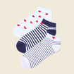 Lot 3 paires chaussettes blanc femme