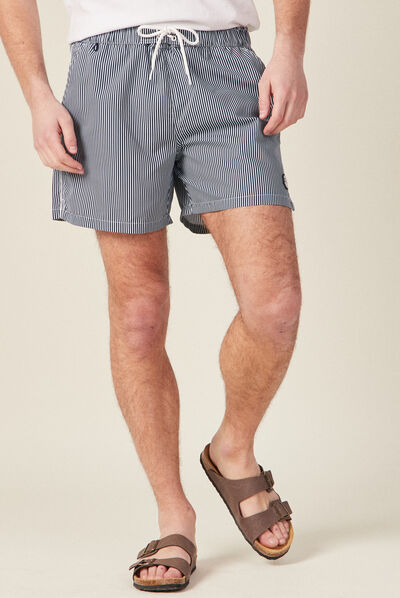 Short de bain bleu foncé homme