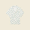 Chemise manches courtes bleu canard femme