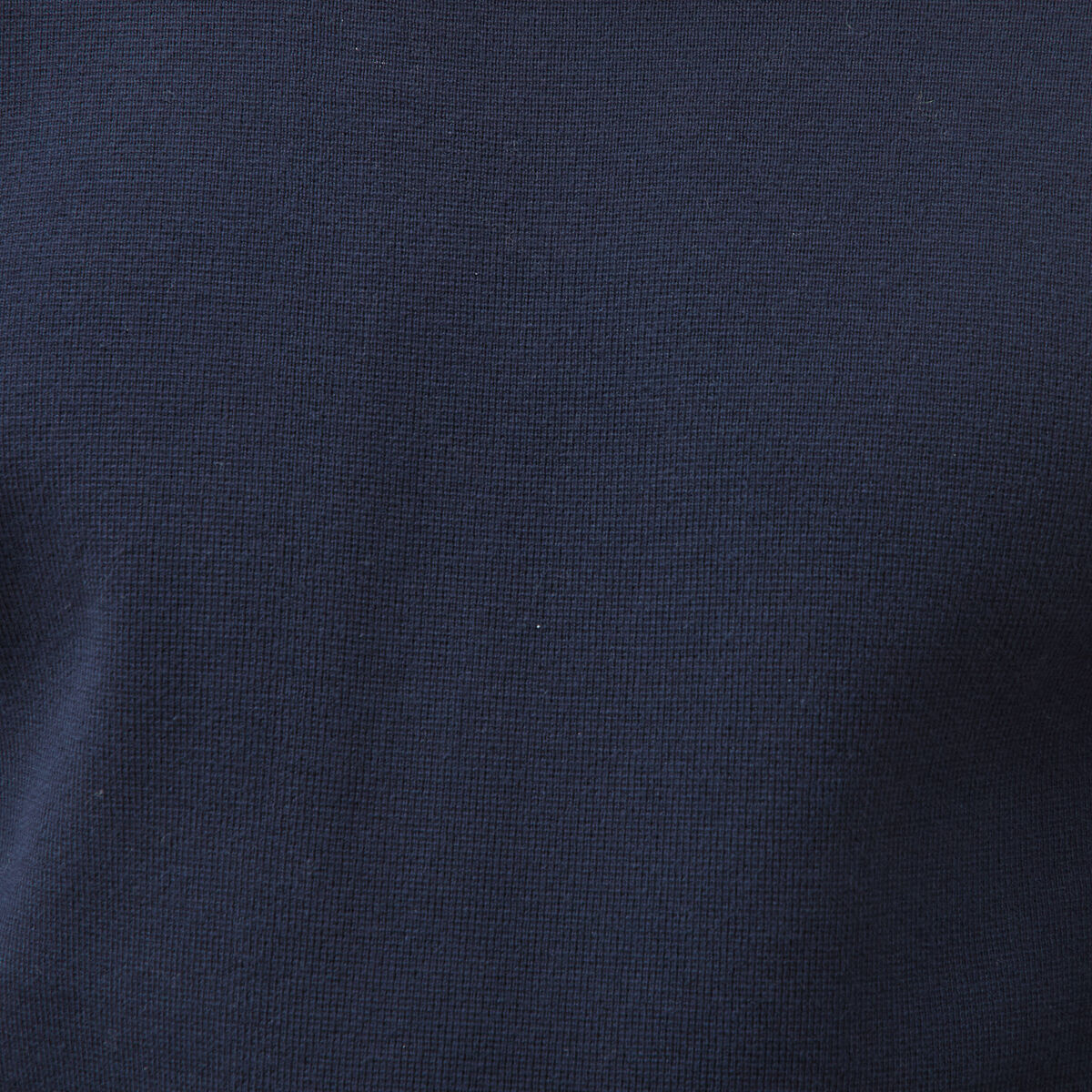 Pull droit fin col rond manches longues bleu marine homme