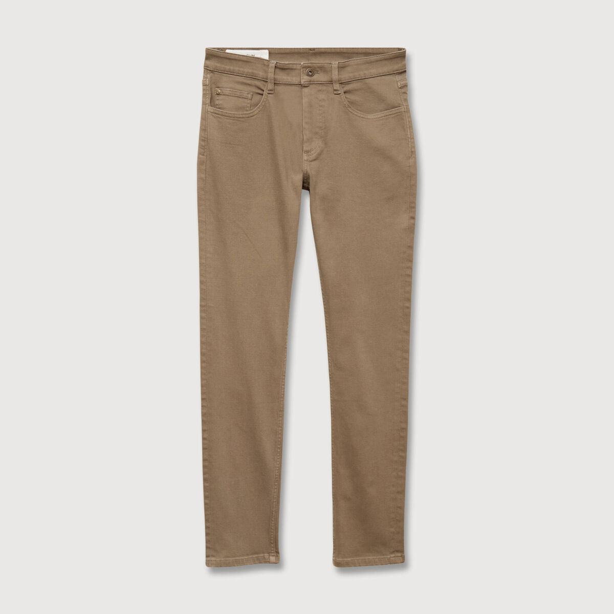 Pantalon chino slim sable homme