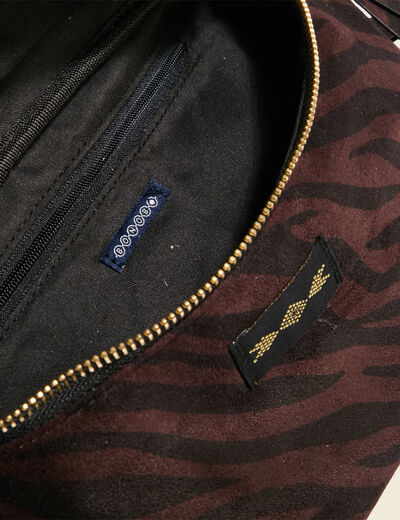 Sac bandoulière avec doublure noir femme