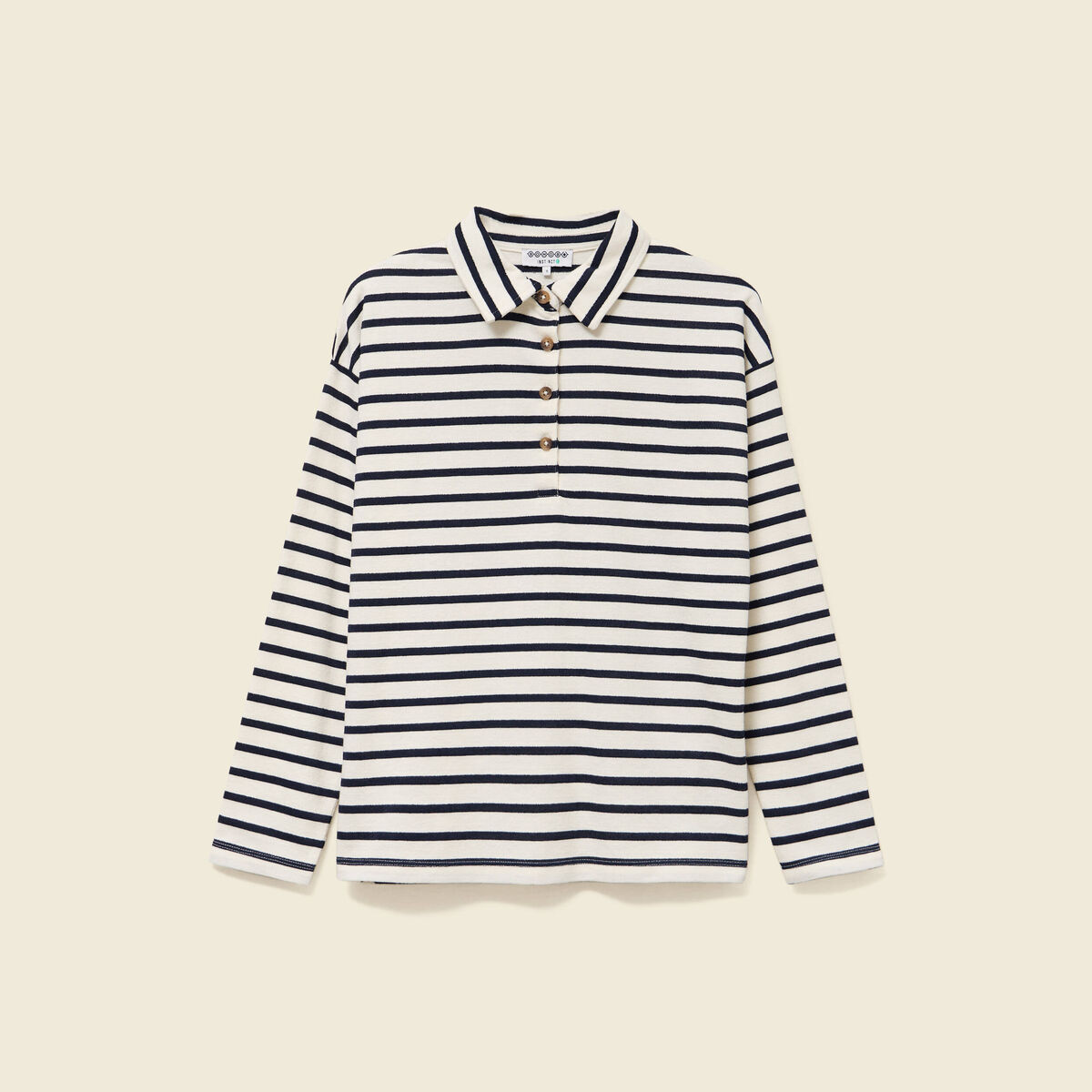 T-shirt manches longues ecru femme