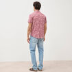 Chemise manches courtes vieux rose homme