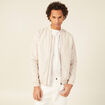 Veste droite zippée beige homme
