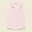 Blouse sans manches rose clair femme