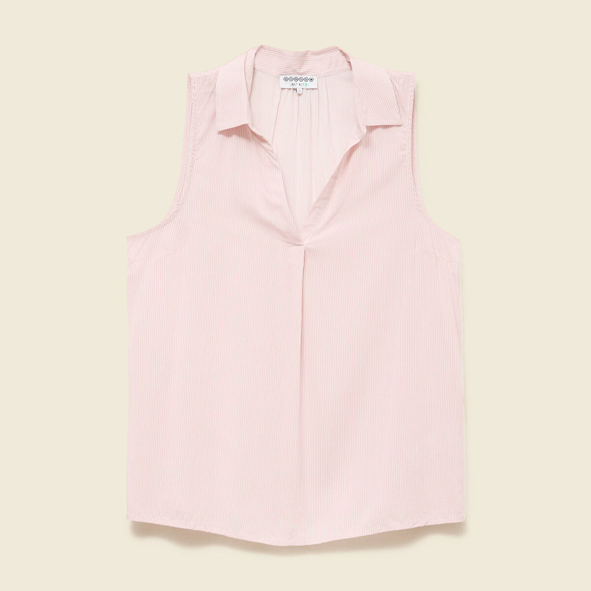 Blouse sans manches rose clair femme