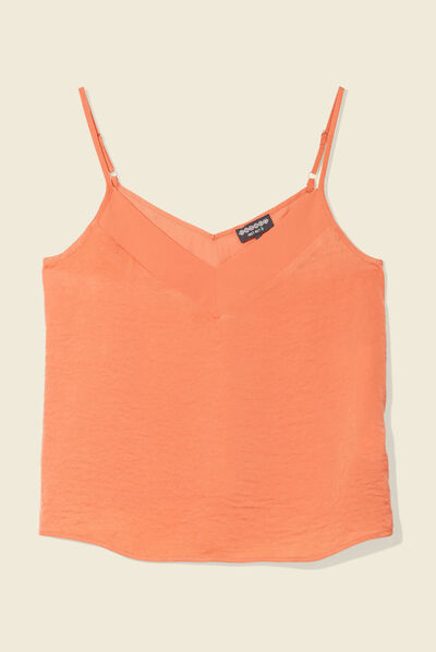 Caraco éco-responsable orange foncé femme