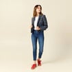 Jeans skinny 7/8&egrave;me denim stone femme