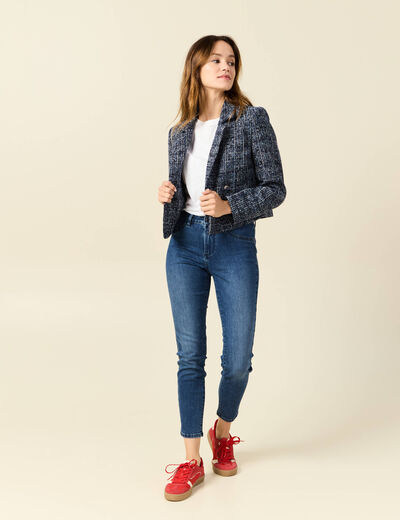 Jeans skinny 7/8ème denim stone femme