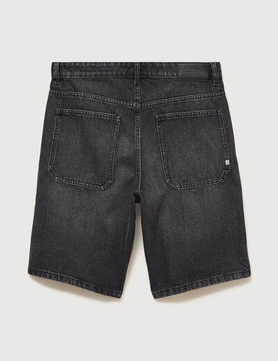 Bermuda en jean coton denim snow noir homme