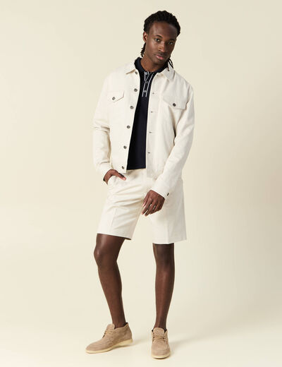 Polo manches courtes bleu marine homme