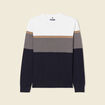 Pull manches longues bleu marine homme