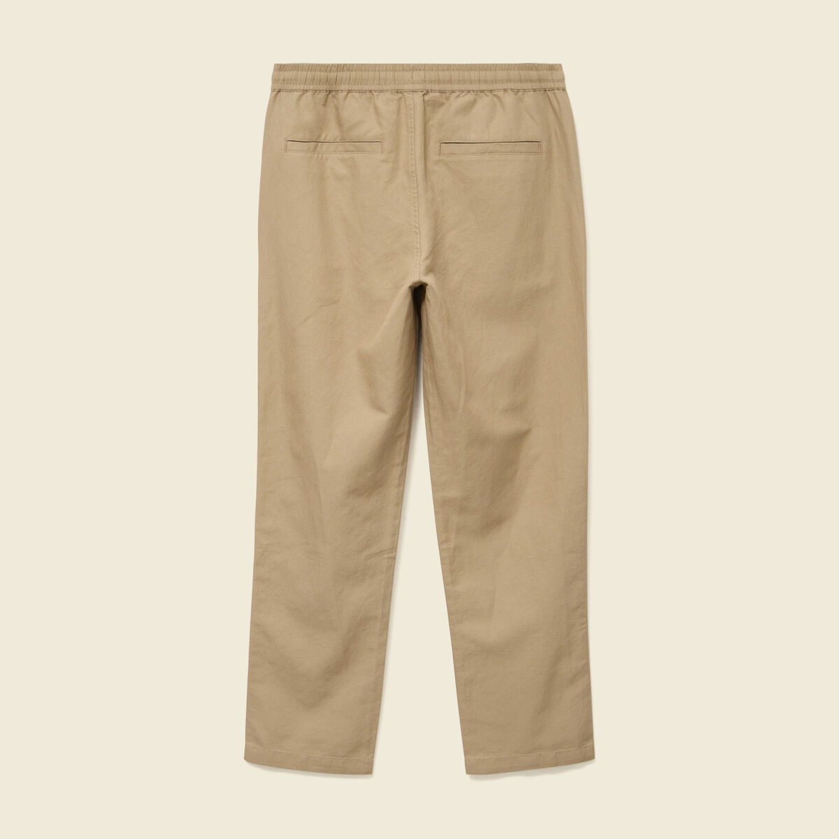 Pantalon coupe straight vert olive homme